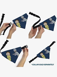 Rick and Morty Arms Crossed Pose Slip On Collar Pet Bandana - Bandana Only
