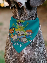 Rugrats Kids Group Pose and Title Slip On Collar Pet Bandana - Bandana Only