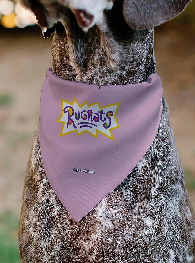 Rugrats Chuckie Hug Me Hearts Pose Slip On Collar Pet Bandana - Bandana Only