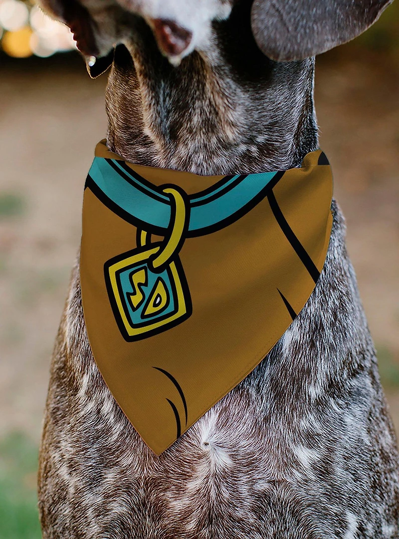 Scooby-Doo! Character Close Up SD Dog Tag Slip On Collar Pet Bandana - Bandana Only
