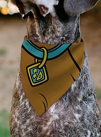 Scooby-Doo! Character Close Up SD Dog Tag Slip On Collar Pet Bandana - Bandana Only