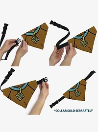 Scooby-Doo! Character Close Up SD Dog Tag Slip On Collar Pet Bandana - Bandana Only