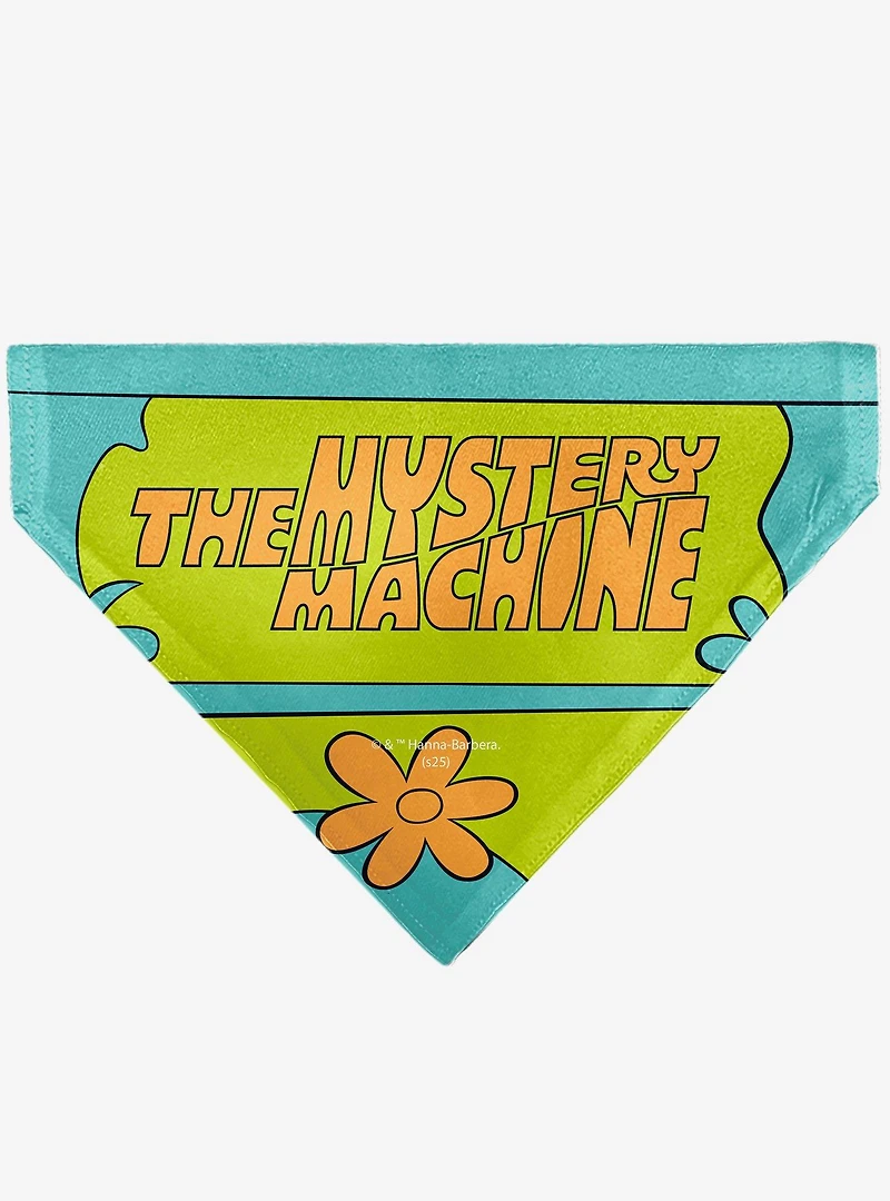 Scooby-Doo! The Mystery Machine Logo Slip On Collar Pet Bandana - Bandana Only