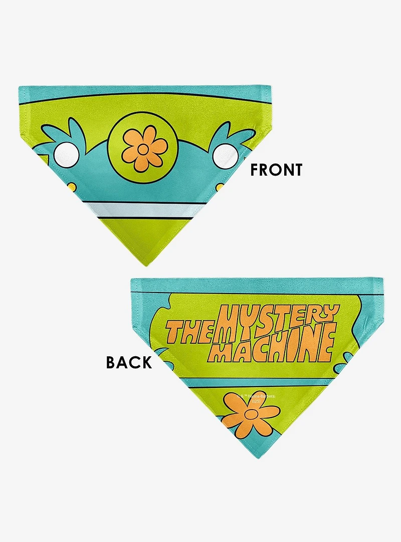 Scooby-Doo! The Mystery Machine Logo Slip On Collar Pet Bandana - Bandana Only