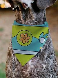 Scooby-Doo! The Mystery Machine Logo Slip On Collar Pet Bandana - Bandana Only