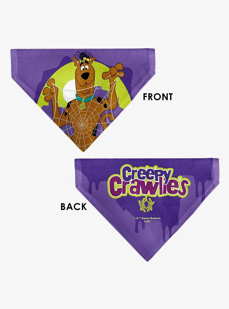 Scooby-Doo! Halloween Spider Web Creepy Crawlies Slip On Collar Pet Bandana - Bandana Only
