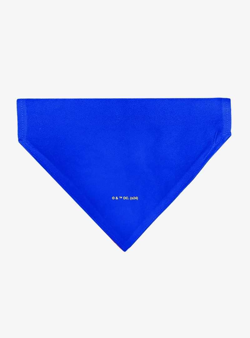 DC Comics Superman Shield Logo Slip On Collar Pet Bandana - Bandana Only