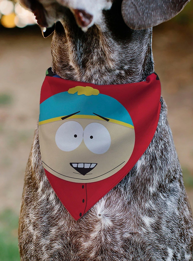 South Park Eric Cartman Face Slip On Collar Pet Bandana - Bandana Only