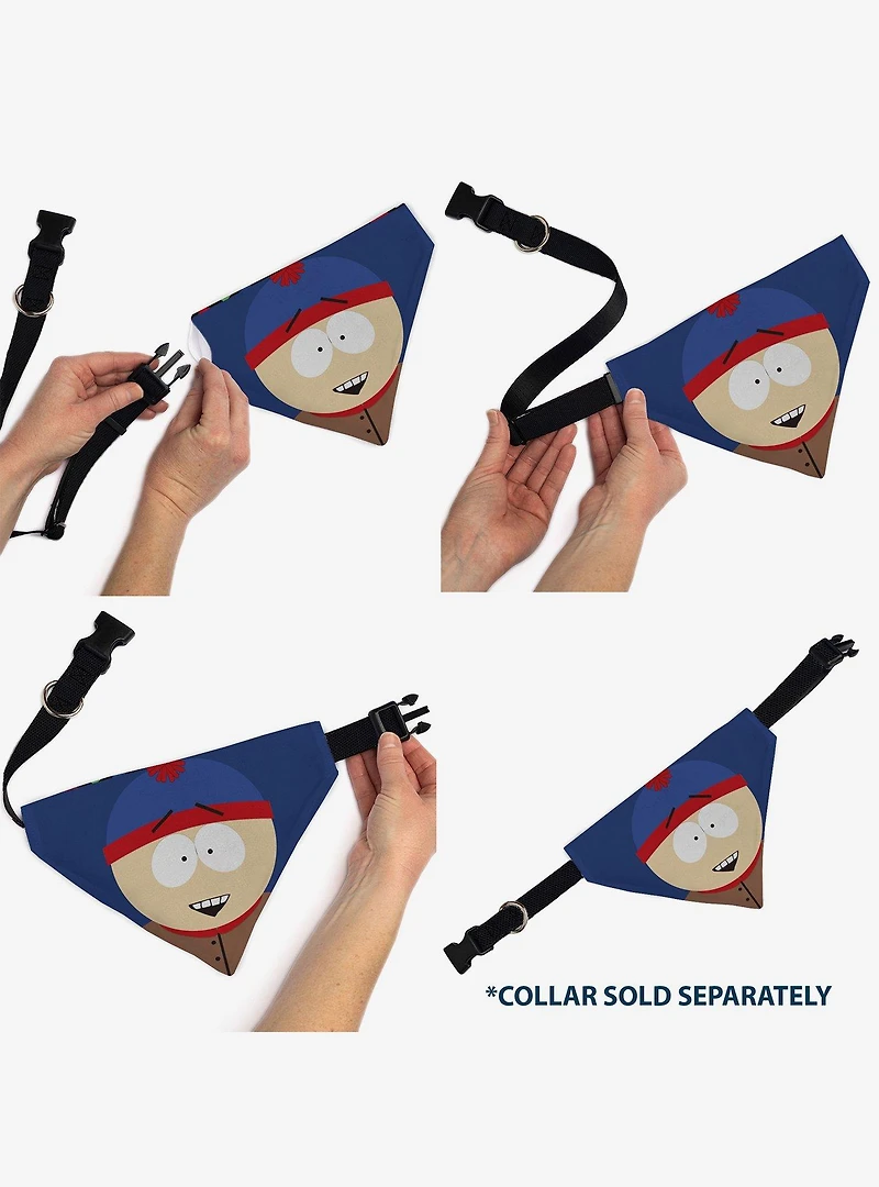 South Park Stan Marsh Face Slip On Collar Pet Bandana - Bandana Only