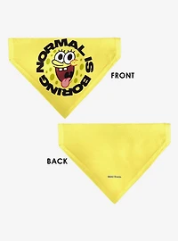 SpongeBob SquarePants Normal Is Boring Pose Slip On Collar Pet Bandana - Bandana Only