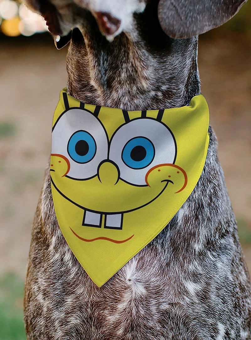 SpongeBob SquarePants Face Slip On Collar Pet Bandana - Bandana Only
