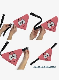 SpongeBob SquarePants Patrick Star Face Slip On Collar Pet Bandana - Bandana Only