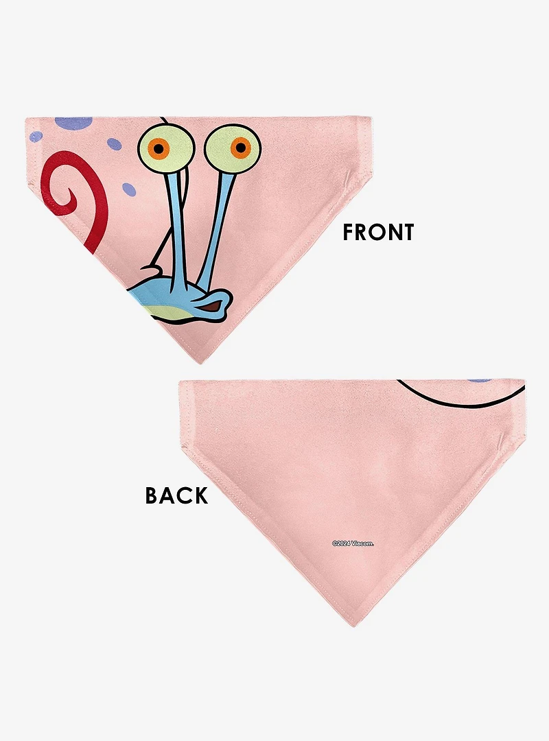 SpongeBob SquarePants Gary The Snail Face Slip On Collar Pet Bandana - Bandana Only