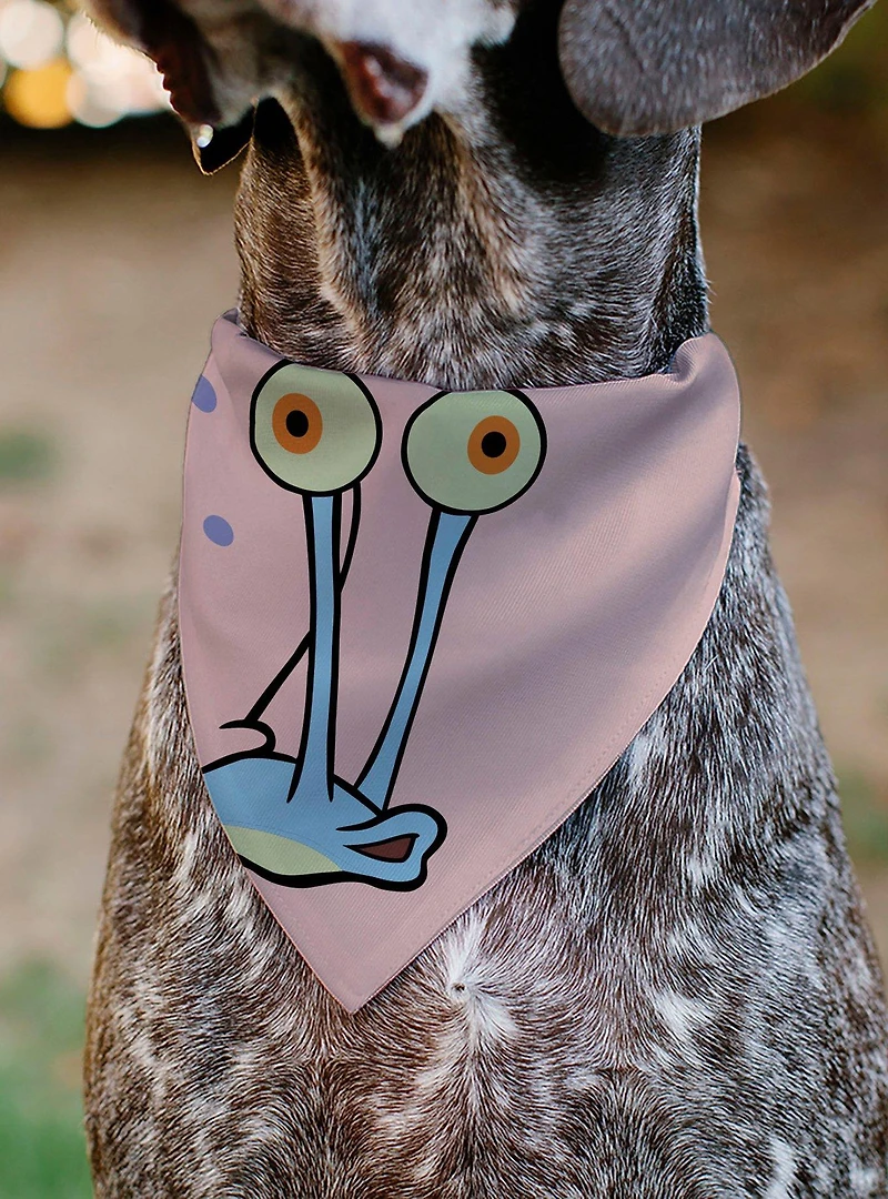 SpongeBob SquarePants Gary The Snail Face Slip On Collar Pet Bandana - Bandana Only