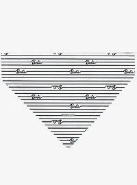 Barbie Script Stripe Black Slip On Collar Pet Bandana - Bandana Only