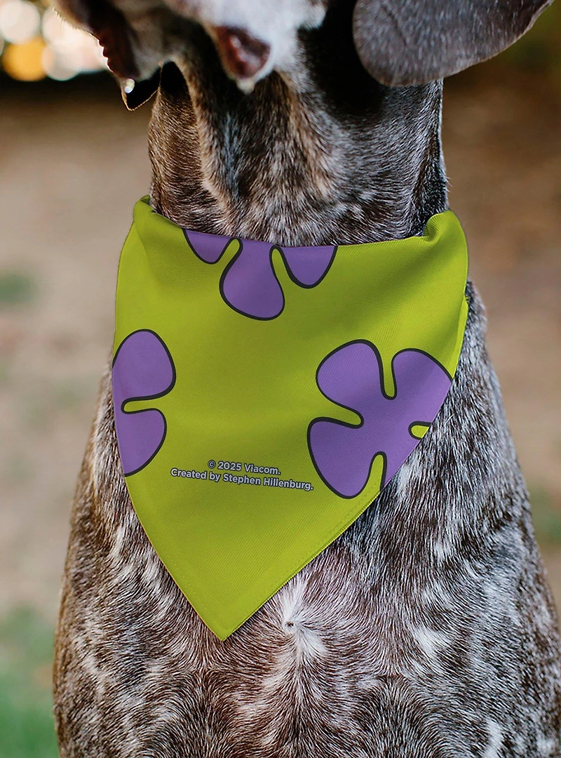 SpongeBob SquarePants Patrick Star Shorts Flower Slip On Collar Pet Bandana - Bandana Only