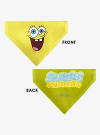 SpongeBob SquarePants Excited Smile Expression Slip On Collar Pet Bandana - Bandana Only