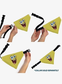 SpongeBob SquarePants Excited Smile Expression Slip On Collar Pet Bandana - Bandana Only