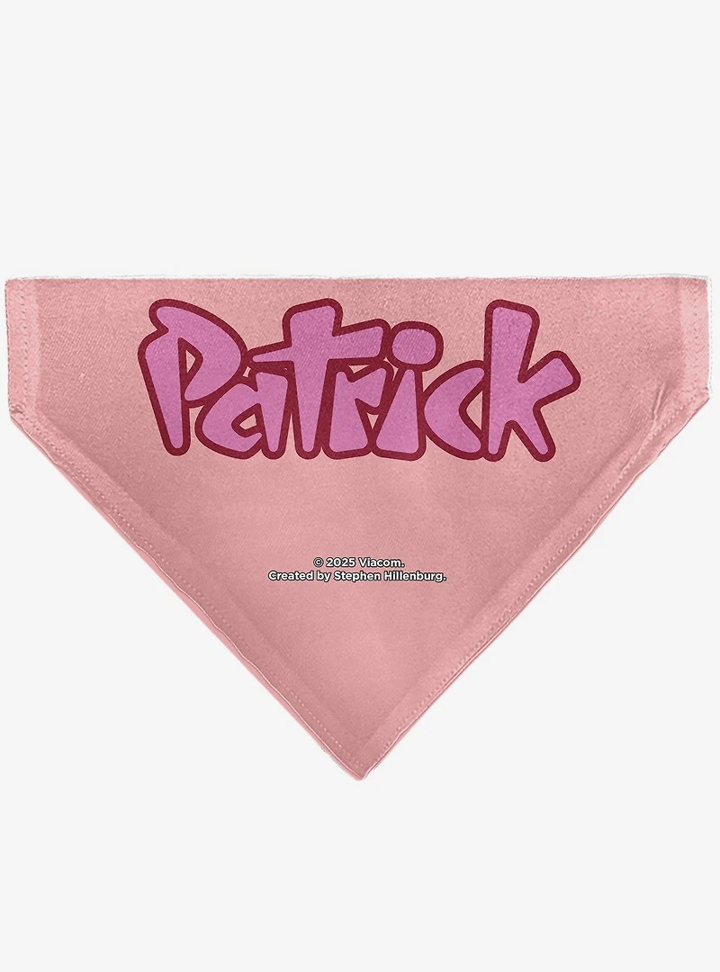 SpongeBob SquarePants Patrick Star Smiling Face Slip On Collar Pet Bandana - Bandana Only
