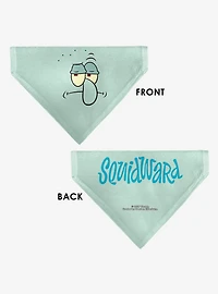 SpongeBob SquarePants Squidward Frowning Face Slip On Collar Pet Bandana - Bandana Only