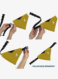 Star Trek Original Series Captain Kirk Golden Uniform Slip On Collar Pet Bandana - Bandana Only