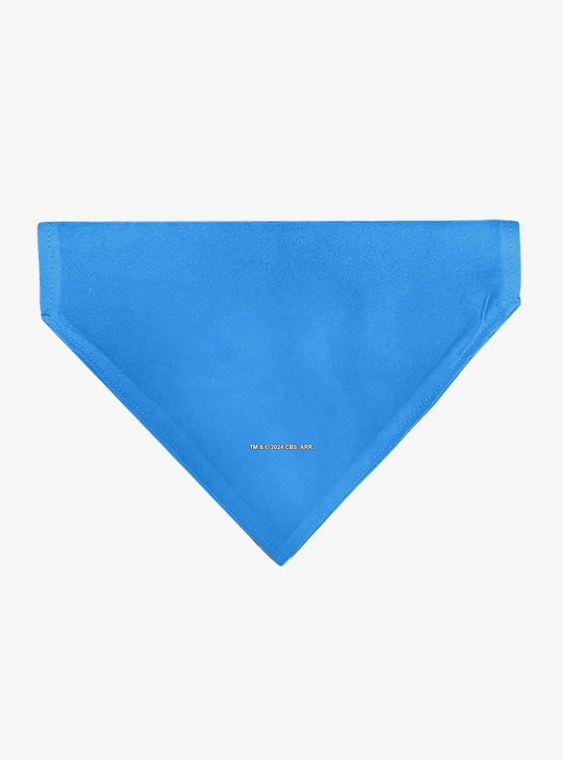 Star Trek Original Series Uniform Print Blue Slip On Collar Pet Bandana - Bandana Only