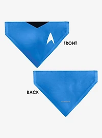 Star Trek Original Series Uniform Print Blue Slip On Collar Pet Bandana - Bandana Only