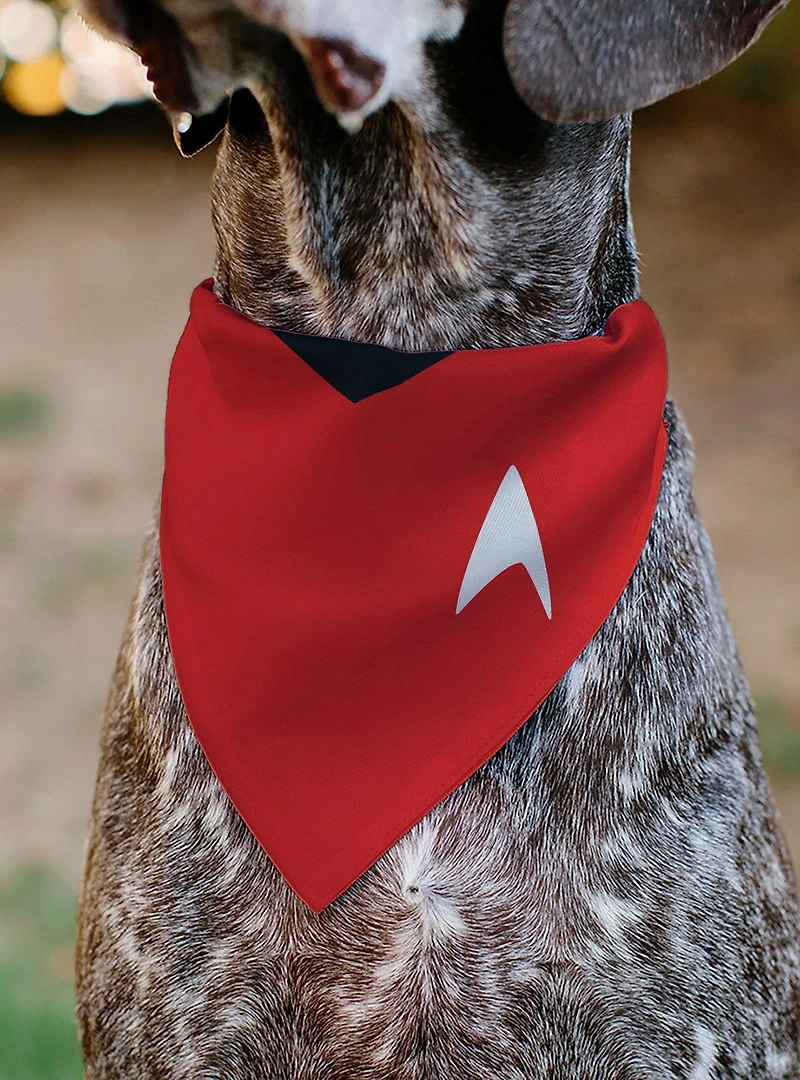 Star Trek Original Series Uniform Print Slip On Collar Pet Bandana - Bandana Only