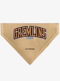 Gremlins Gizmo Face and Gremlins 1984 Varsity Slip On Collar Pet Bandana - Bandana Only