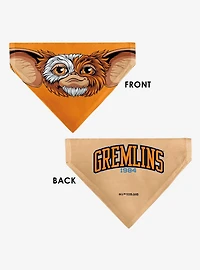 Gremlins Gizmo Face and Gremlins 1984 Varsity Slip On Collar Pet Bandana - Bandana Only
