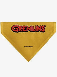 Gremlins Stripe 84 Face and Gremlins Title Slip On Collar Pet Bandana - Bandana Only