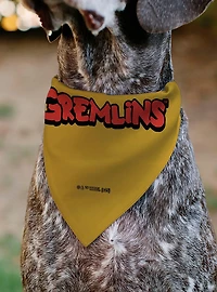 Gremlins Stripe 84 Face and Gremlins Title Slip On Collar Pet Bandana - Bandana Only