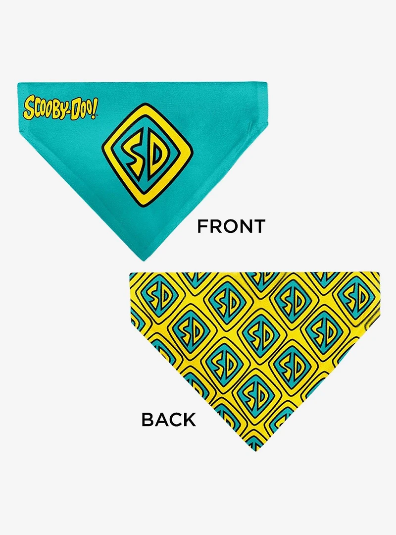 Scooby-Doo! Collar Logo Slip On Collar Pet Bandana - Bandana Only