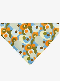 Scooby-Doo! SD Dog Tag Retro Dots Multi Slip On Collar Pet Bandana - Bandana Only