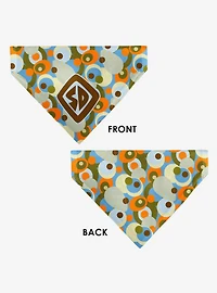 Scooby-Doo! SD Dog Tag Retro Dots Multi Slip On Collar Pet Bandana - Bandana Only