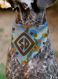 Scooby-Doo! SD Dog Tag Retro Dots Multi Slip On Collar Pet Bandana - Bandana Only