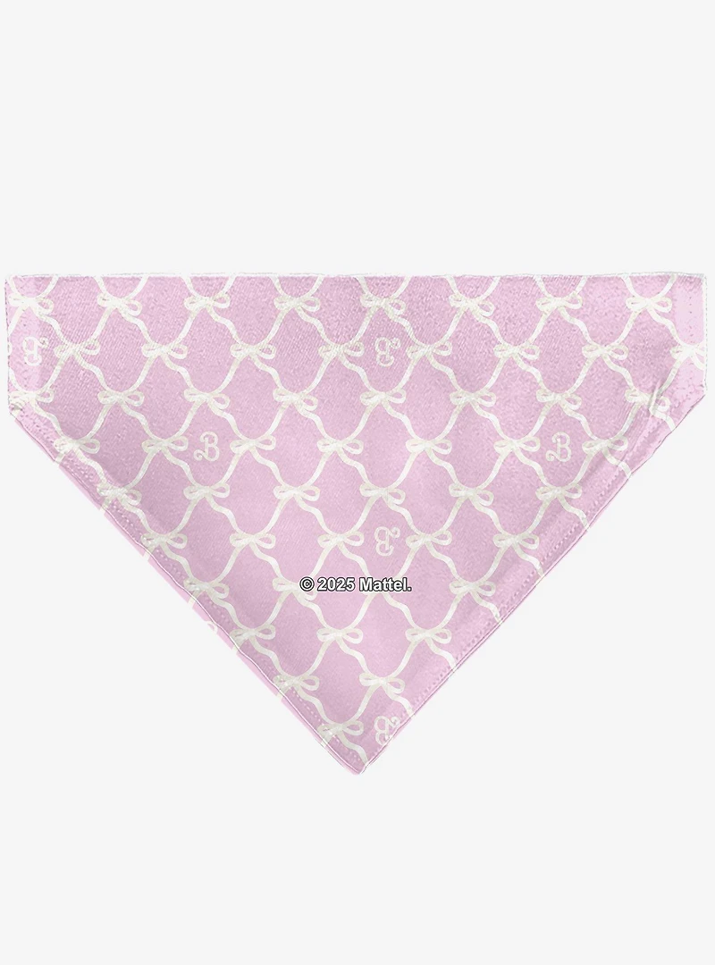 Barbie Bow and B Monogram Slip On Collar Pet Bandana - Bandana Only
