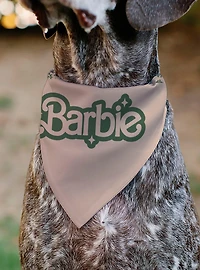 Barbie California Dreamin Icons Collage Peach Slip On Collar Pet Bandana - Bandana Only