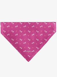 Barbie Script and Palm Tree Icon Slip On Collar Pet Bandana - Bandana Only
