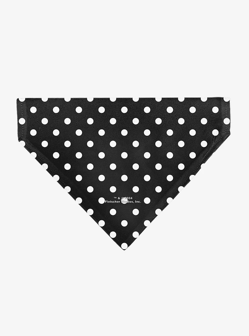 Betty Boop Biker Betty Winking and Polka Dot Slip On Collar Pet Bandana - Bandana Only