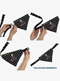 Betty Boop Biker Betty Winking and Polka Dot Slip On Collar Pet Bandana - Bandana Only