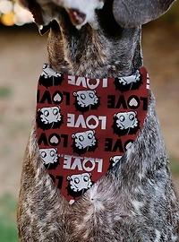 Betty Boop Love Text and Face Slip On Collar Pet Bandana - Bandana Only