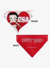 Betty Boop USA Heart Pose and Stars Slip On Collar Pet Bandana - Bandana Only