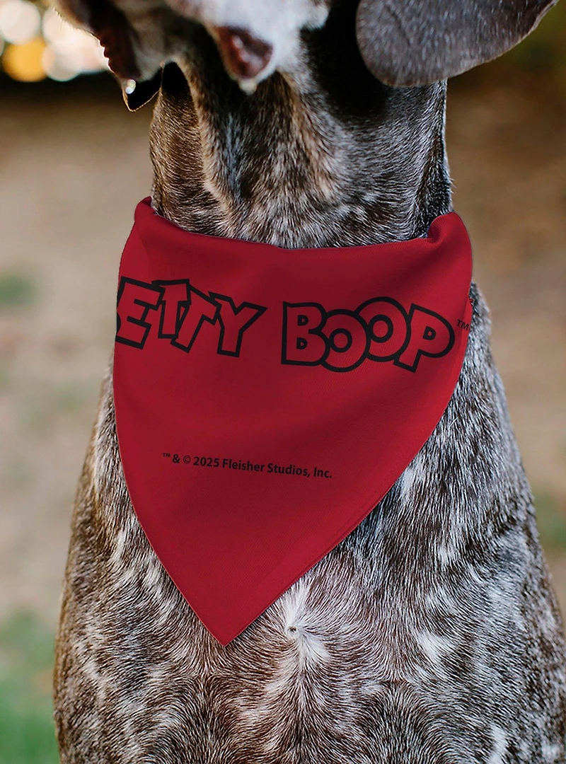 Betty Boop Americana Stars and Stripes Pose Slip On Collar Pet Bandana - Bandana Only