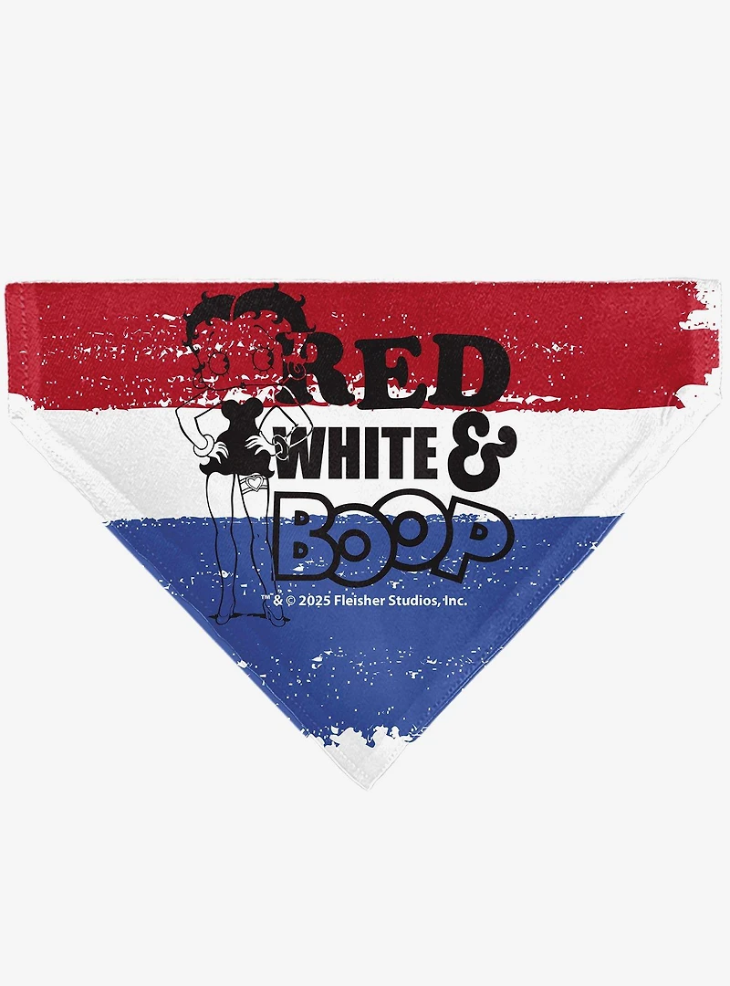 Betty Boop Stripes Pose Slip On Collar Pet Bandana - Bandana Only
