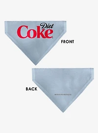 Coca-Cola Diet Coke Logo Black Slip On Collar Pet Bandana - Bandana Only