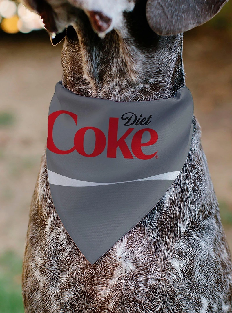 Coca-Cola Diet Coke Logo Slip On Collar Pet Bandana - Bandana Only