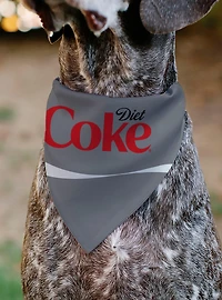 Coca-Cola Diet Coke Logo Slip On Collar Pet Bandana - Bandana Only