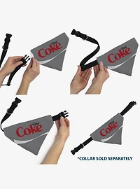 Coca-Cola Diet Coke Logo Slip On Collar Pet Bandana - Bandana Only