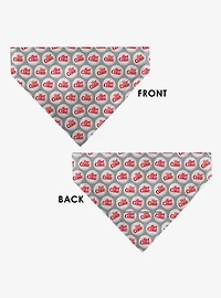 The Coca-Cola Company Diet Coke Bottle Caps Scattered Grays Slip On Collar Pet Bandana - Bandana Only
